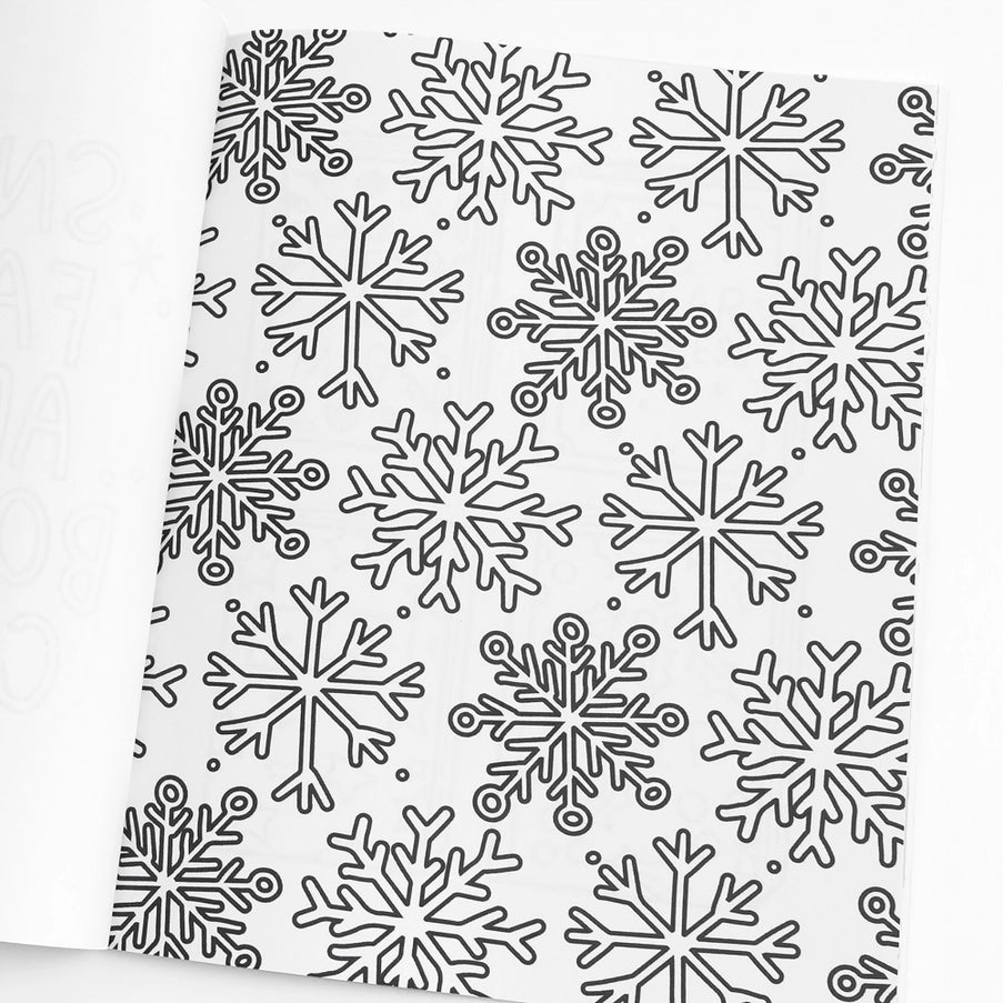Book Lover's Holiday Coloring Book