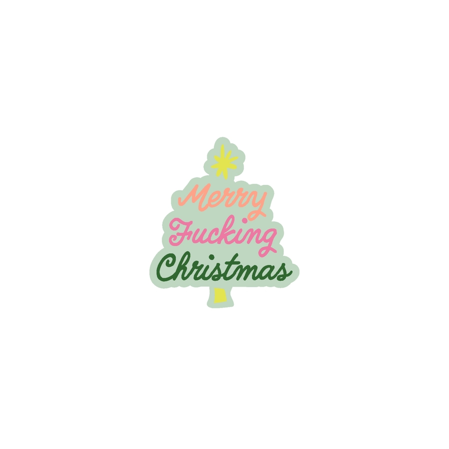 Merry F*cking Christmas Sticker