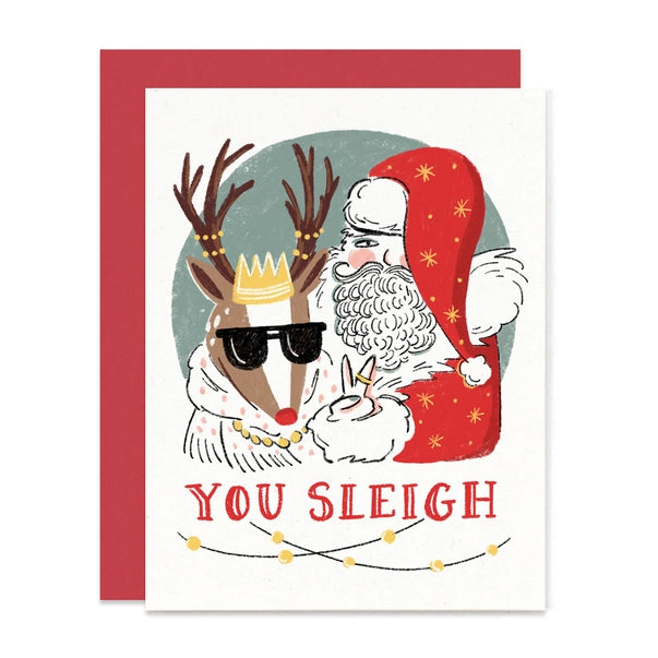 You Sleigh Christmas Card