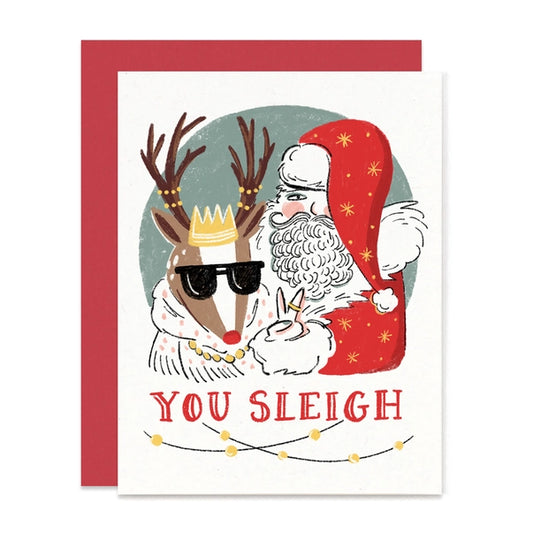 You Sleigh Christmas Card