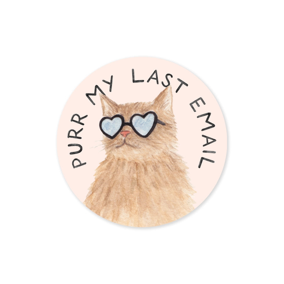 Per My Last Email - Sassy Cat Pun Vinyl Sticker