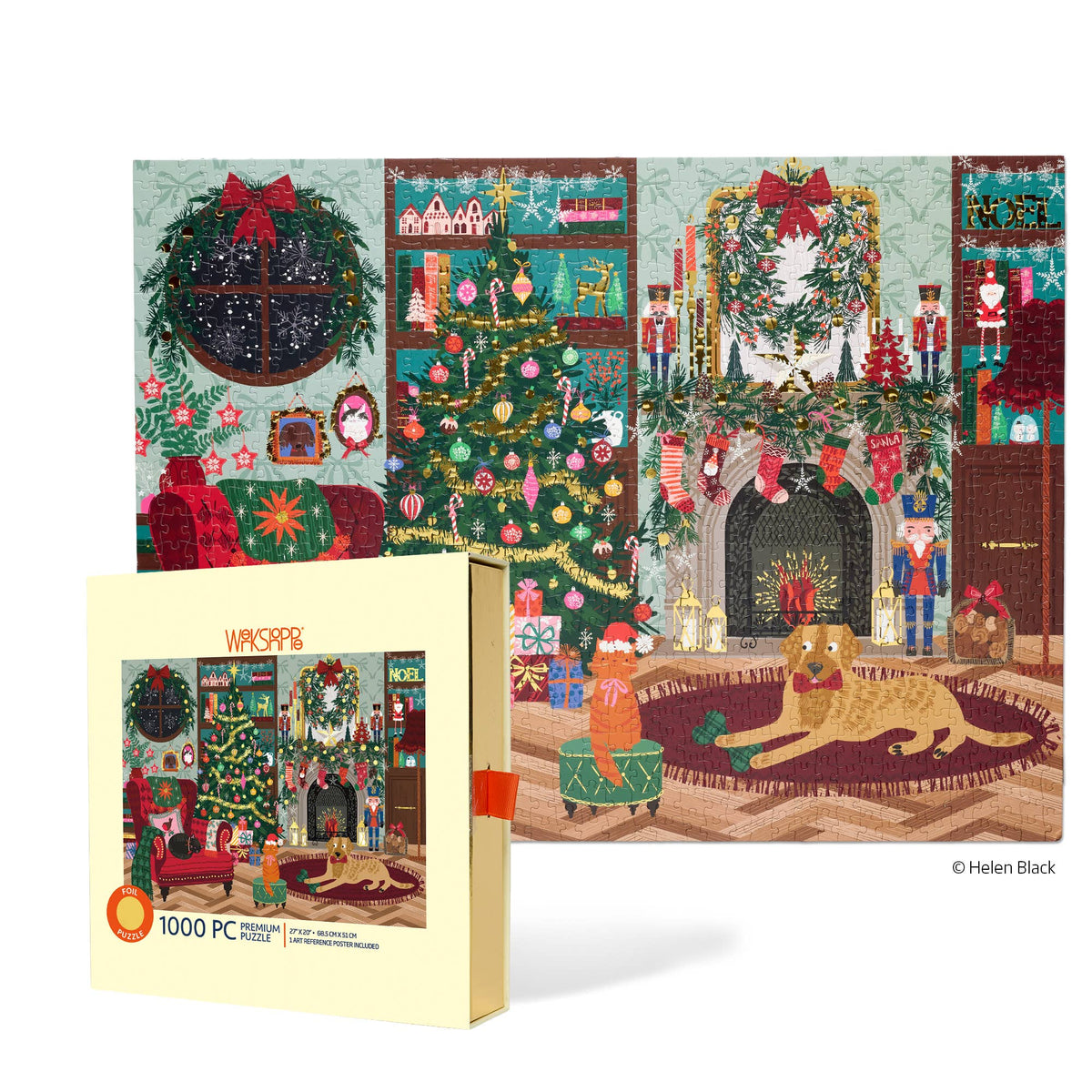 Festive Family Room 1000 Piece Puzzle Christmas Gift