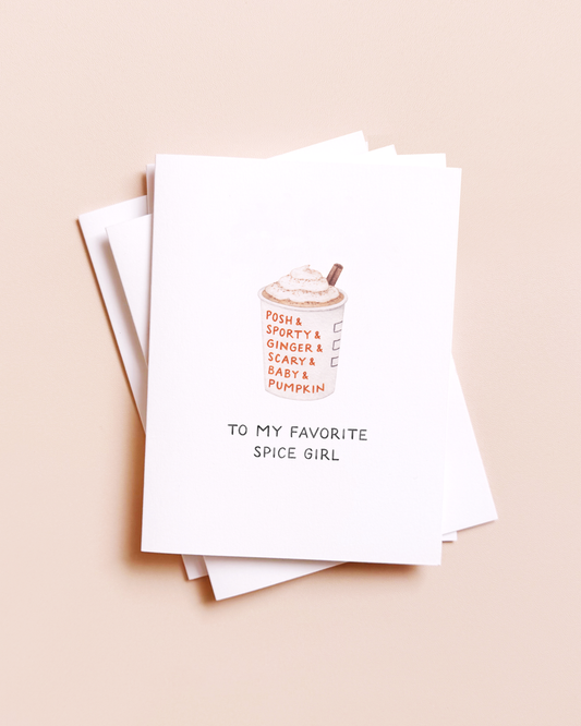 Pumpkin Spice Girls — Coffee Lovers Fall / Thanksgiving Card