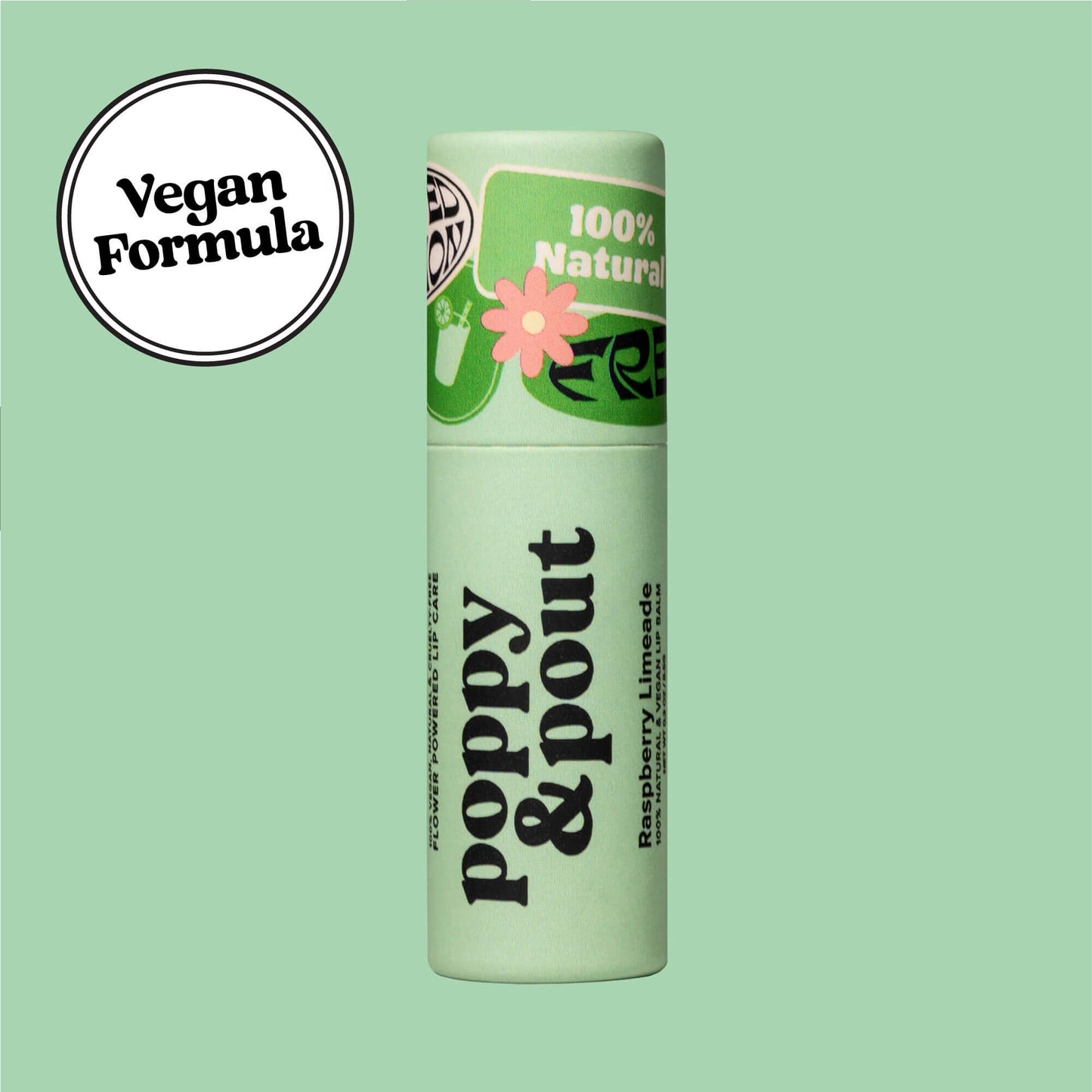 Sunshine Vibes Poppy & Pout Raspberry Limeade Lip Balm (LIMITED EDITION) - Now Vegan!
