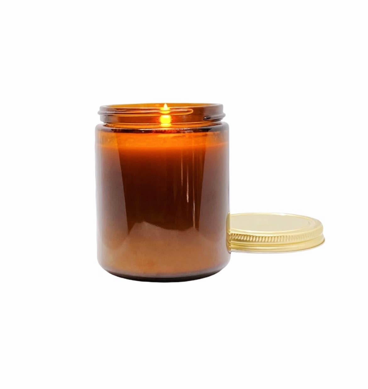 Spooky Season - Halloween Candle - coconut soy wax amber jar