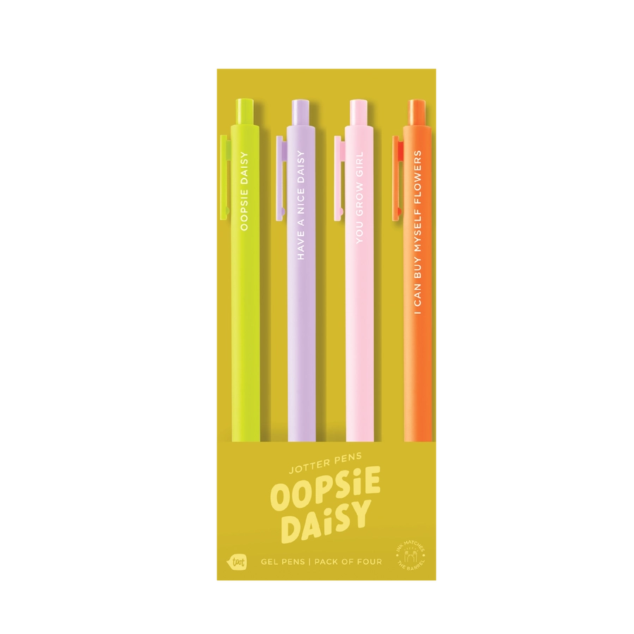 Oopsie Daisy Jotter Set 4 Pack