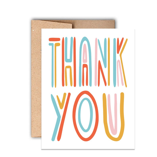 Thank You Letterpress Card