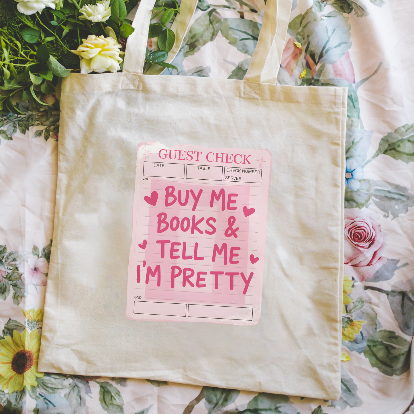 Tote Bag - Pink Bookish Gift Shop - Pretty Book Store Tote