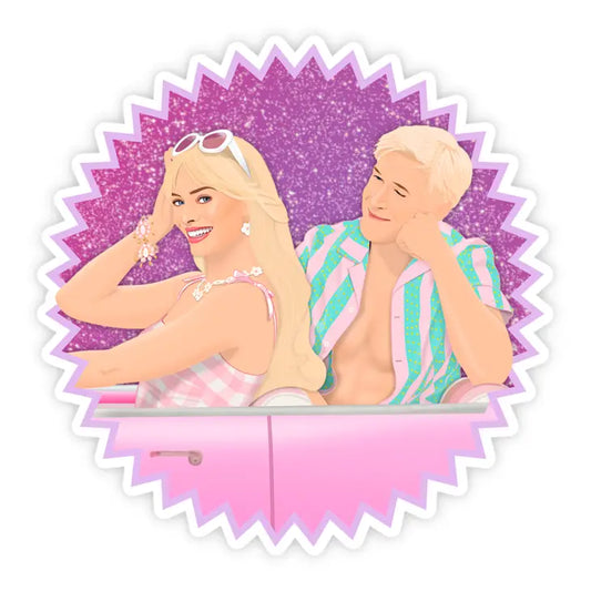 Barbie Movie Barbie & Ken Margot Robbie Ryan Gosling Sticker