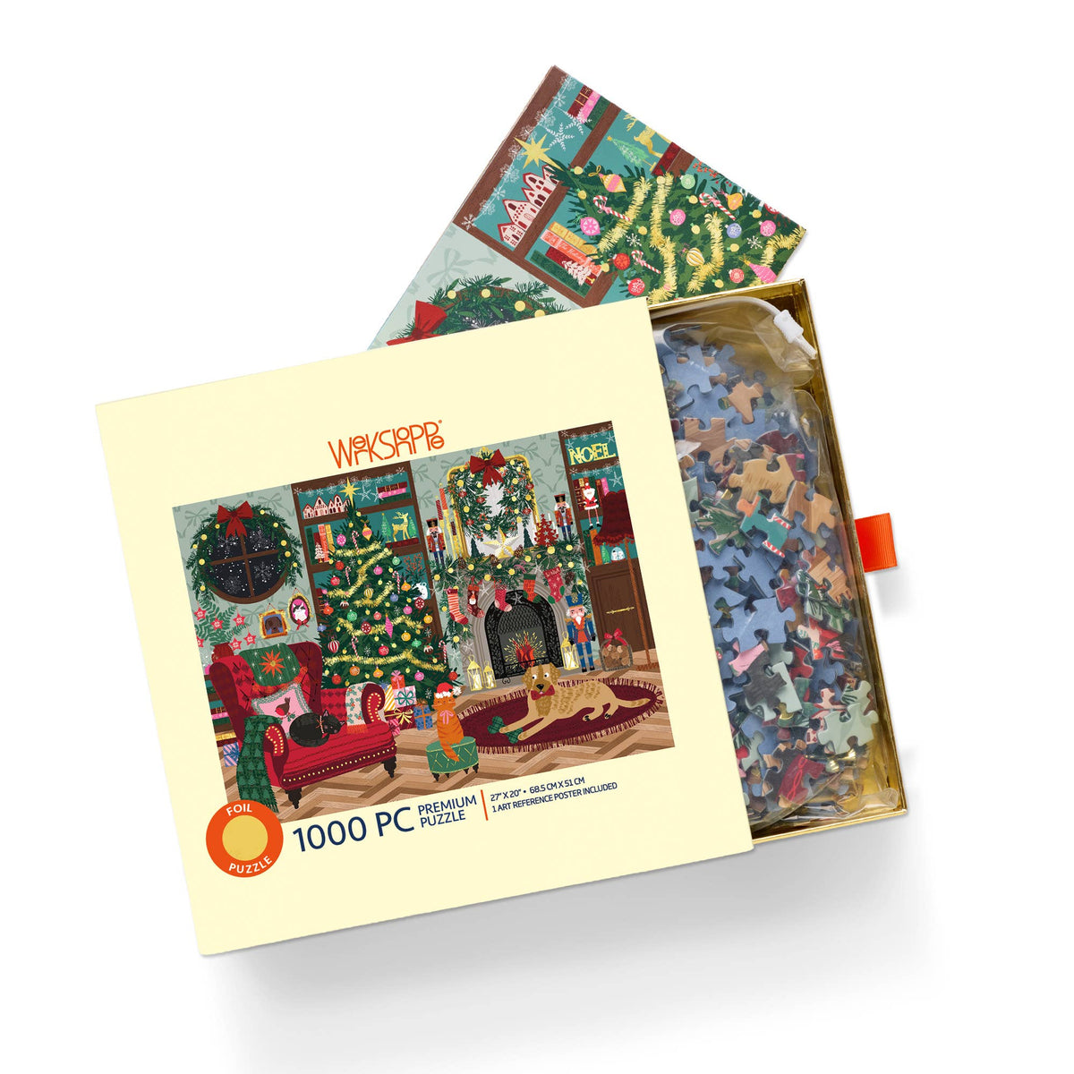 Festive Family Room 1000 Piece Puzzle Christmas Gift