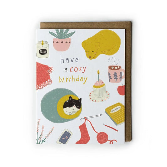 Have A Cozy Birthday Greeting Card