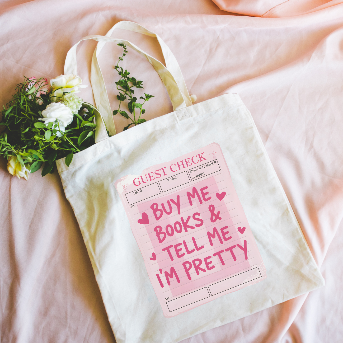 Tote Bag - Pink Bookish Gift Shop - Pretty Book Store Tote