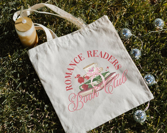 Canvas Bookish Tote Bag - Romance Readers Book Club