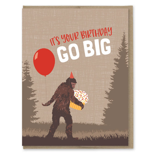 Go Big Birthday Card