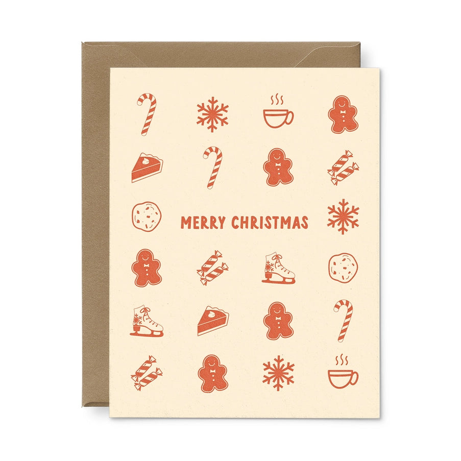 Merry Christmas Grid Holiday Card