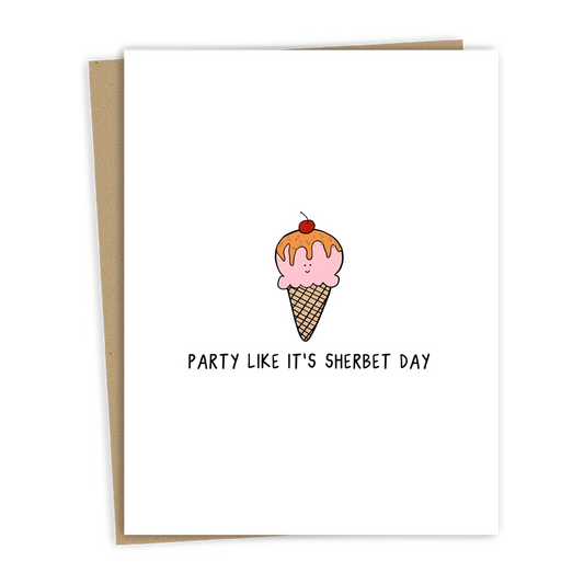 Sherbet Birthday Card