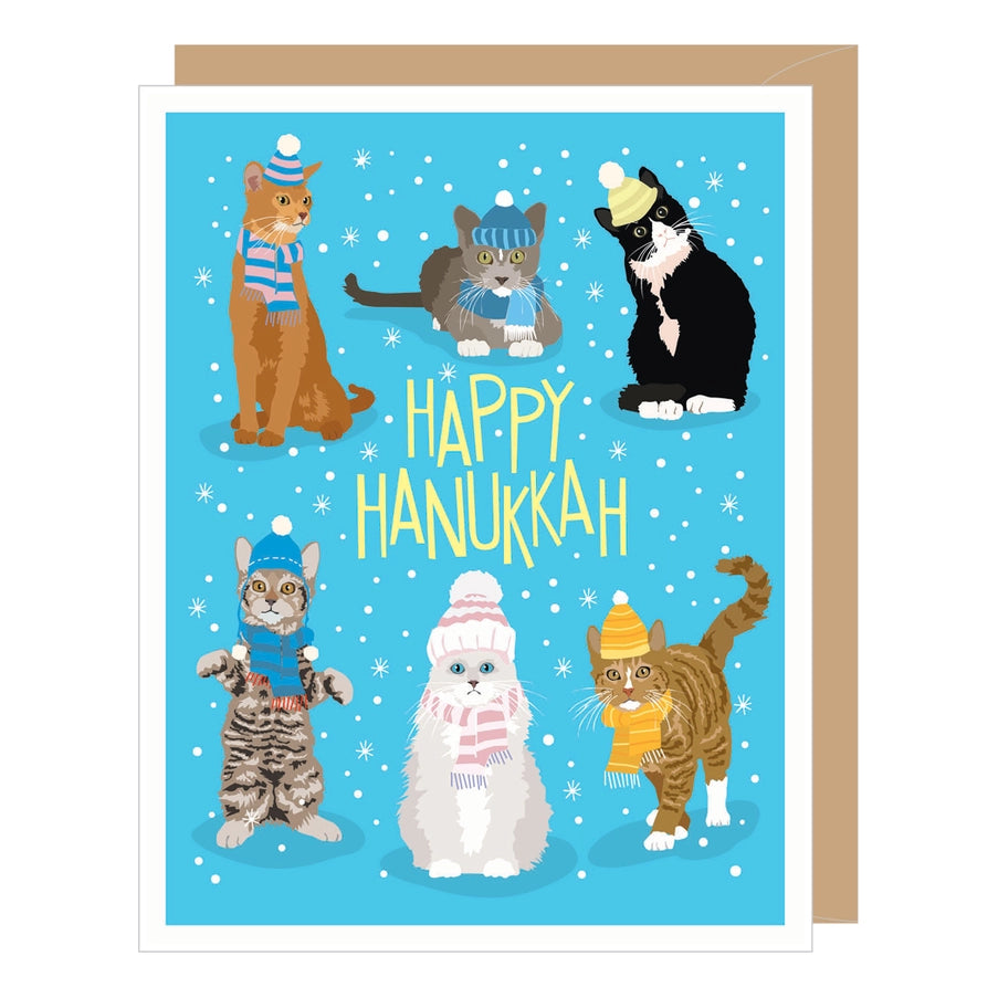 Hanukkah Cats Card