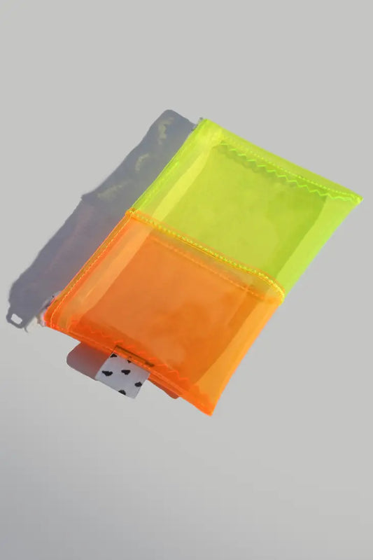 Orange & Yellow Vinyl Wallet