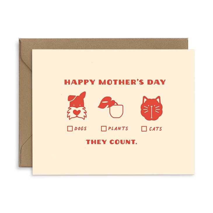 They Count Mother's Day Card