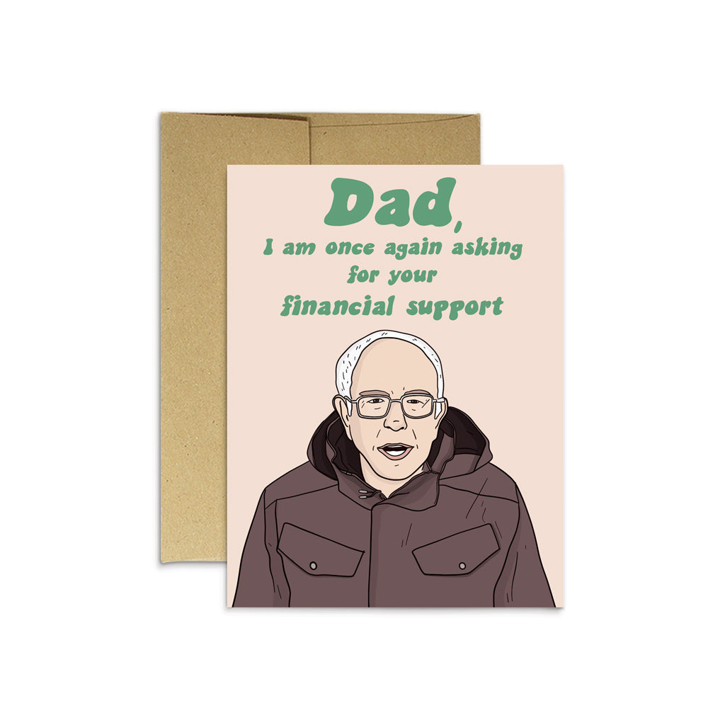 Dad Financial Support Father's Day Card
