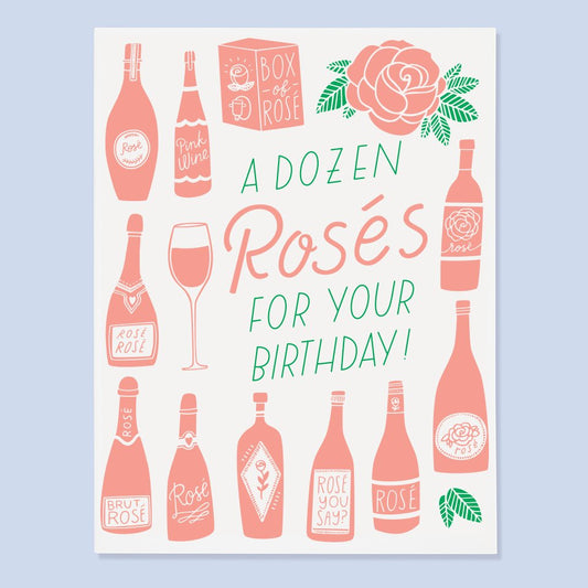 Dozen Rosés Birthday Card