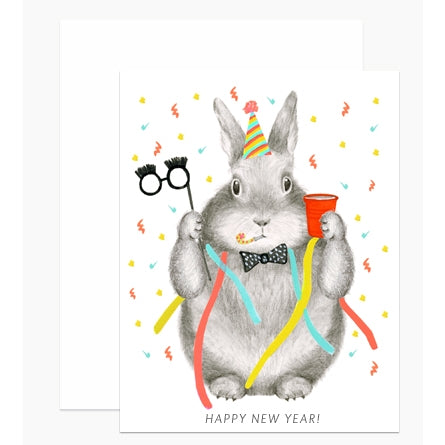 New Year Bunny Card