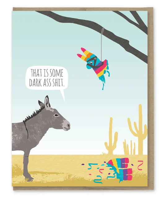 Donkey Piñata Birthday Card