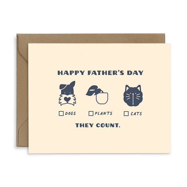 They Count Father's Day Card