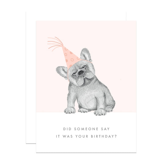 Frenchie Birthday Card