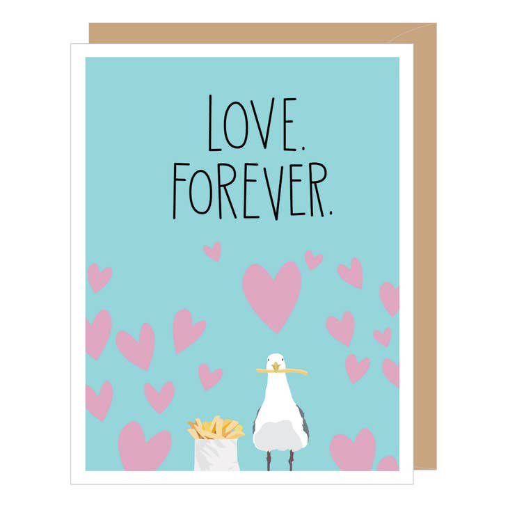 Seagull Love Forever Valentine's Day Card