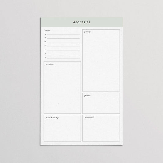 Groceries Notepad