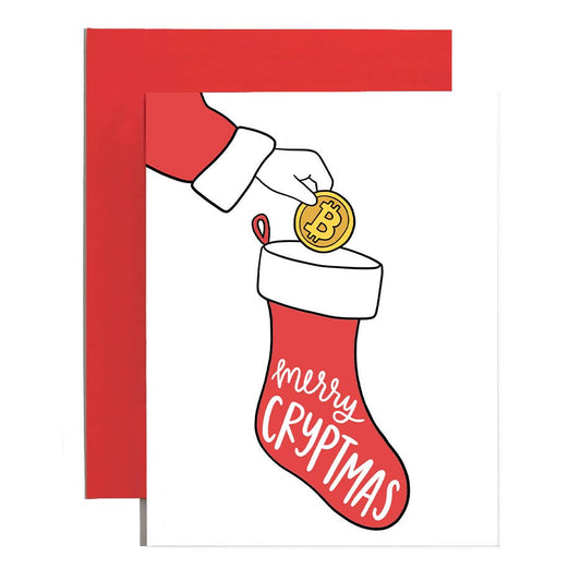 Merry Cryptmas Bitcoin Holiday Card