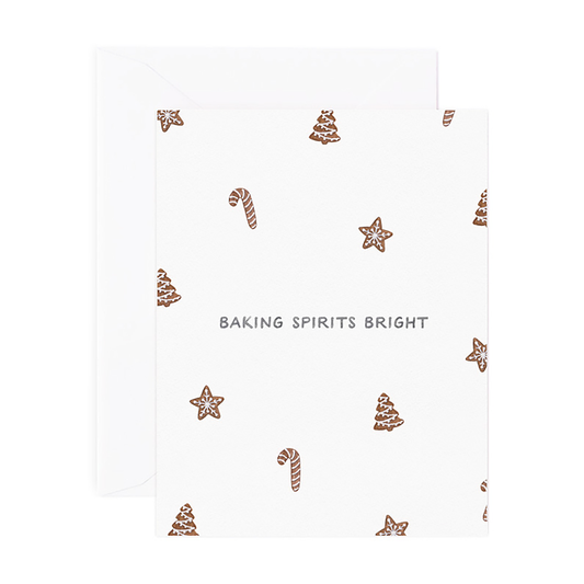 Baking Spirits Bright Holiday Card