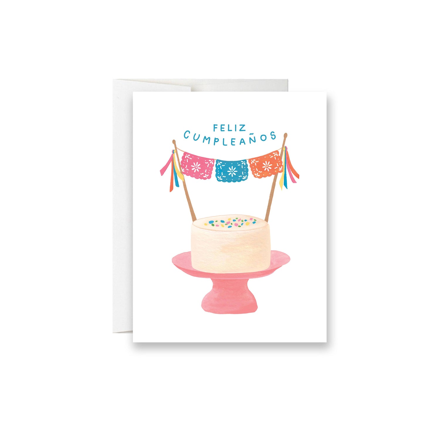 Papel Picado Birthday Cake Greeting Card