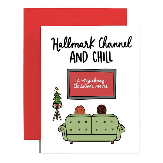 Cheesy Christmas Movies & Chill Holiday Card