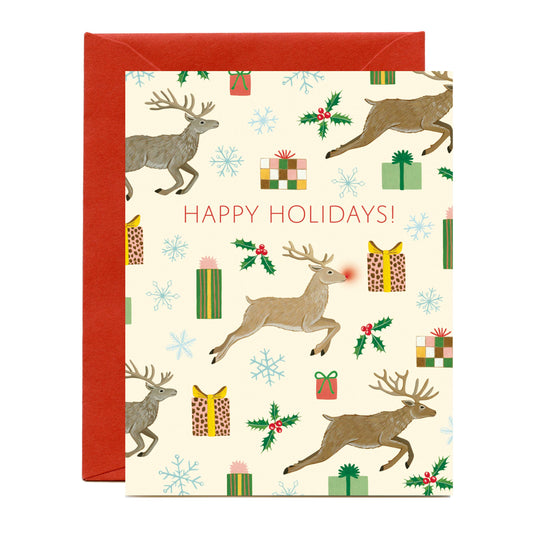 Reindeer Holiday Card