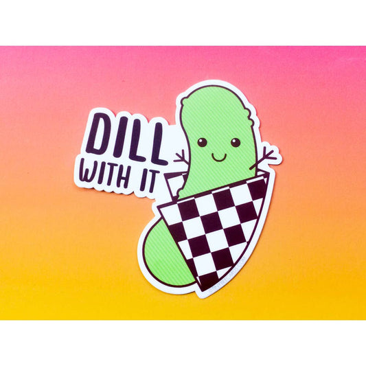 Dill With It Pickle Vinyl Sticker