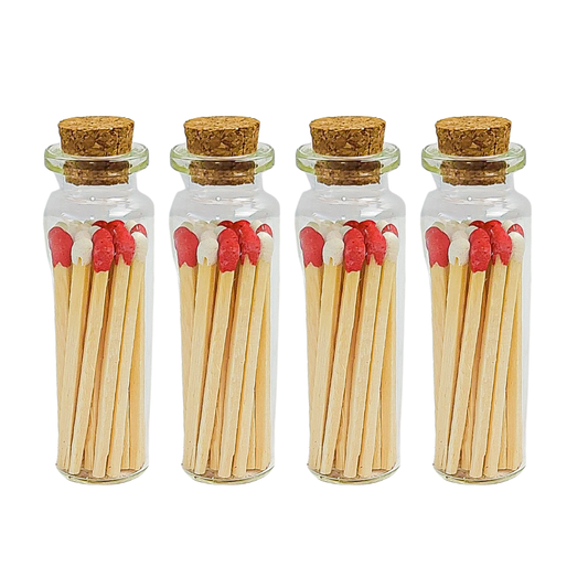 Candy Cane Matches in Small Corked Vial