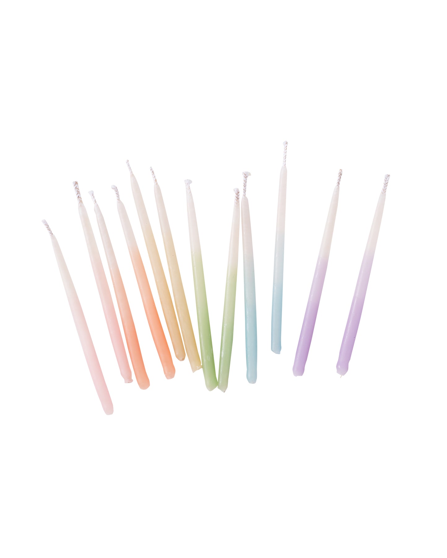 Ombré Beeswax Party Candles