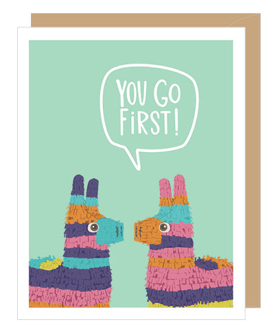 Two Piñatas Birthday Card