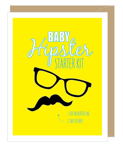 Baby Hipster Baby Card