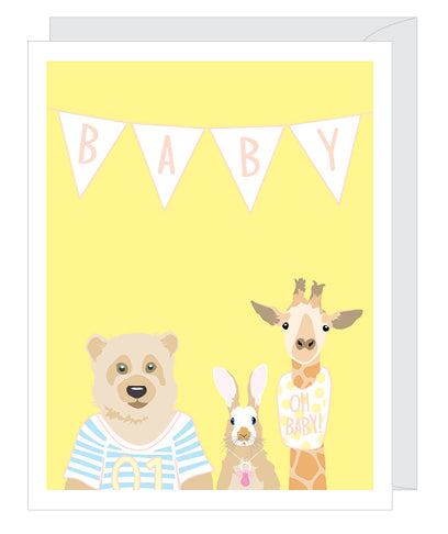 Baby Animals Baby Card