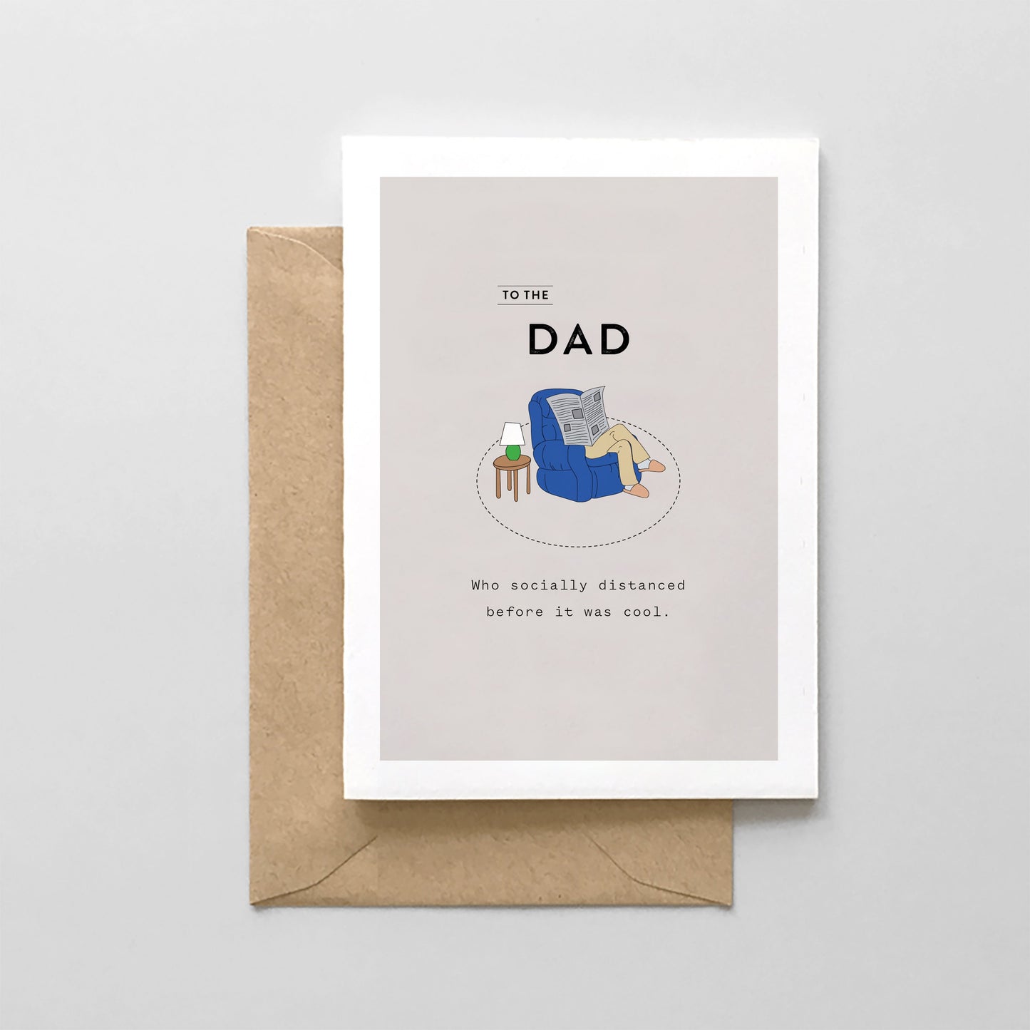 Social Distance Dad Father's Day Card