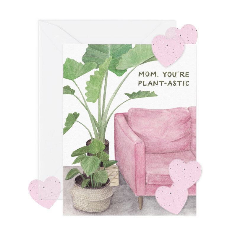 Plant-astic Mom w/ Seed Paper Mother's Day Card