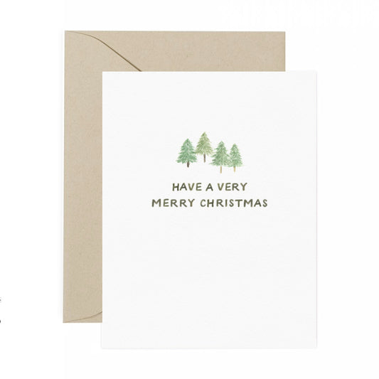 Fir Tree Christmas Card