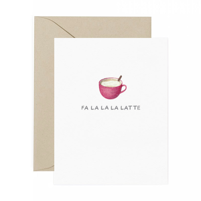 Fa La La Latte Holiday Card