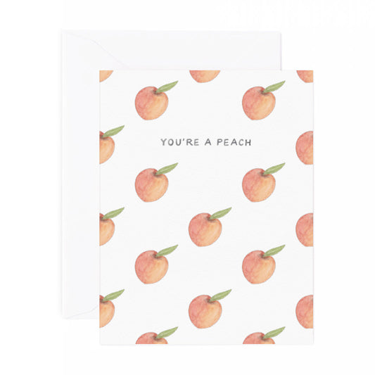 You're A Peach Thank You Card