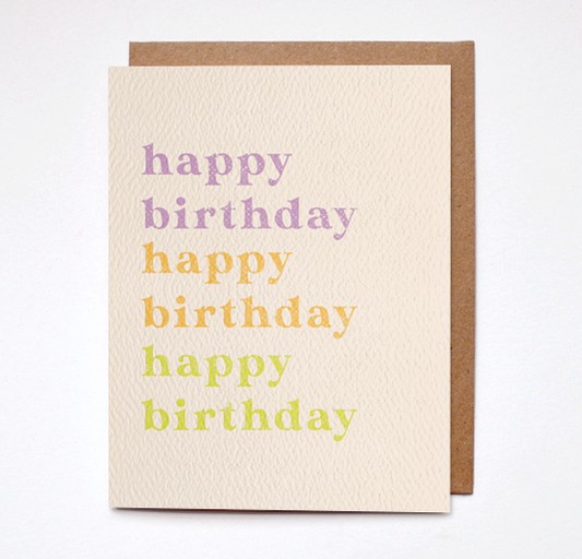 Happy Birthday Colorful Card