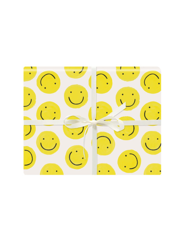 Smiley Gift Wrap (Set of 3 rolled sheets)