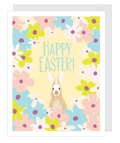 Floral Bunny Easter Card